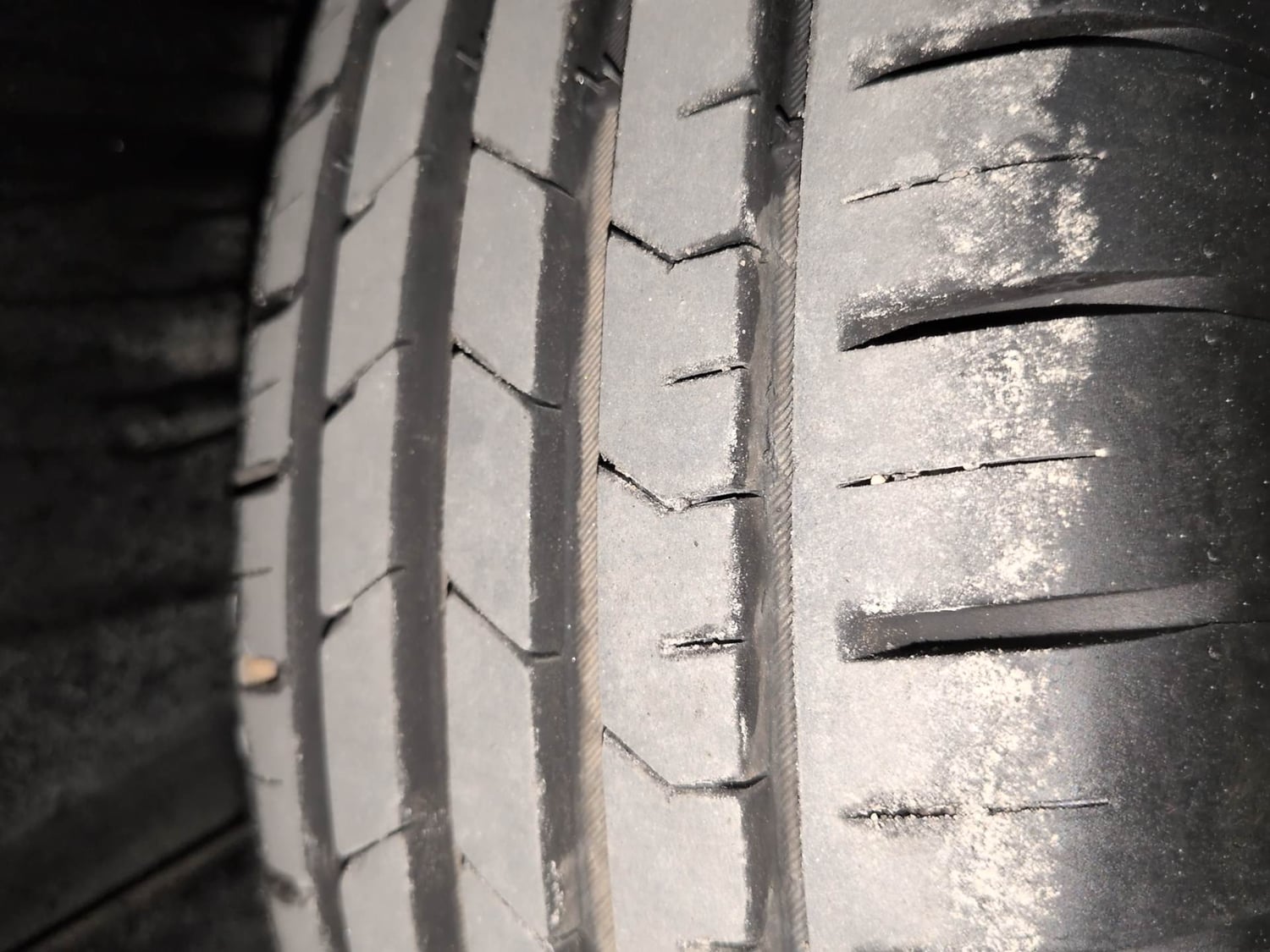 Used 2024 Maruti Suzuki Baleno Delta MT Petrol Manual tyres RIGHT REAR TYRE TREAD VIEW