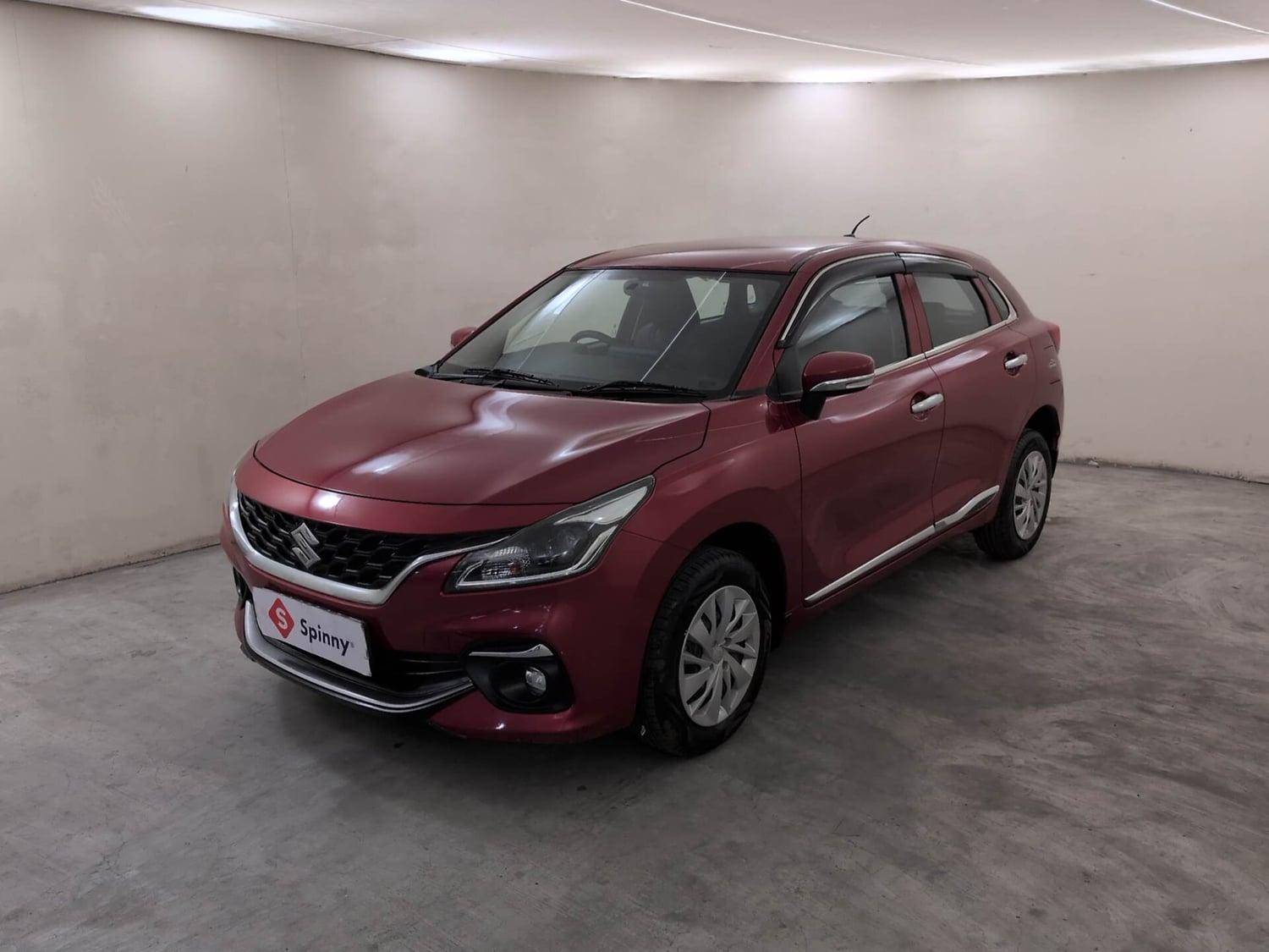 Used 2024 Maruti Suzuki Baleno Delta MT Petrol Manual exterior LEFT FRONT CORNER VIEW