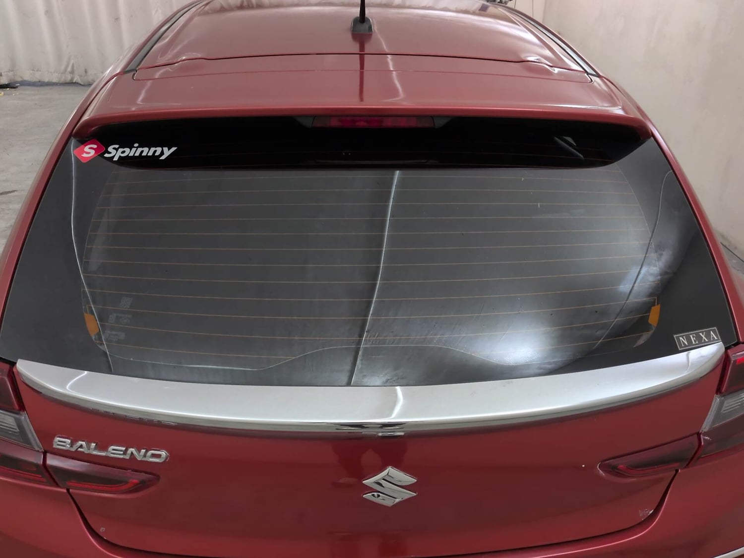 Used 2024 Maruti Suzuki Baleno Delta MT Petrol Manual exterior BACK WINDSHIELD VIEW