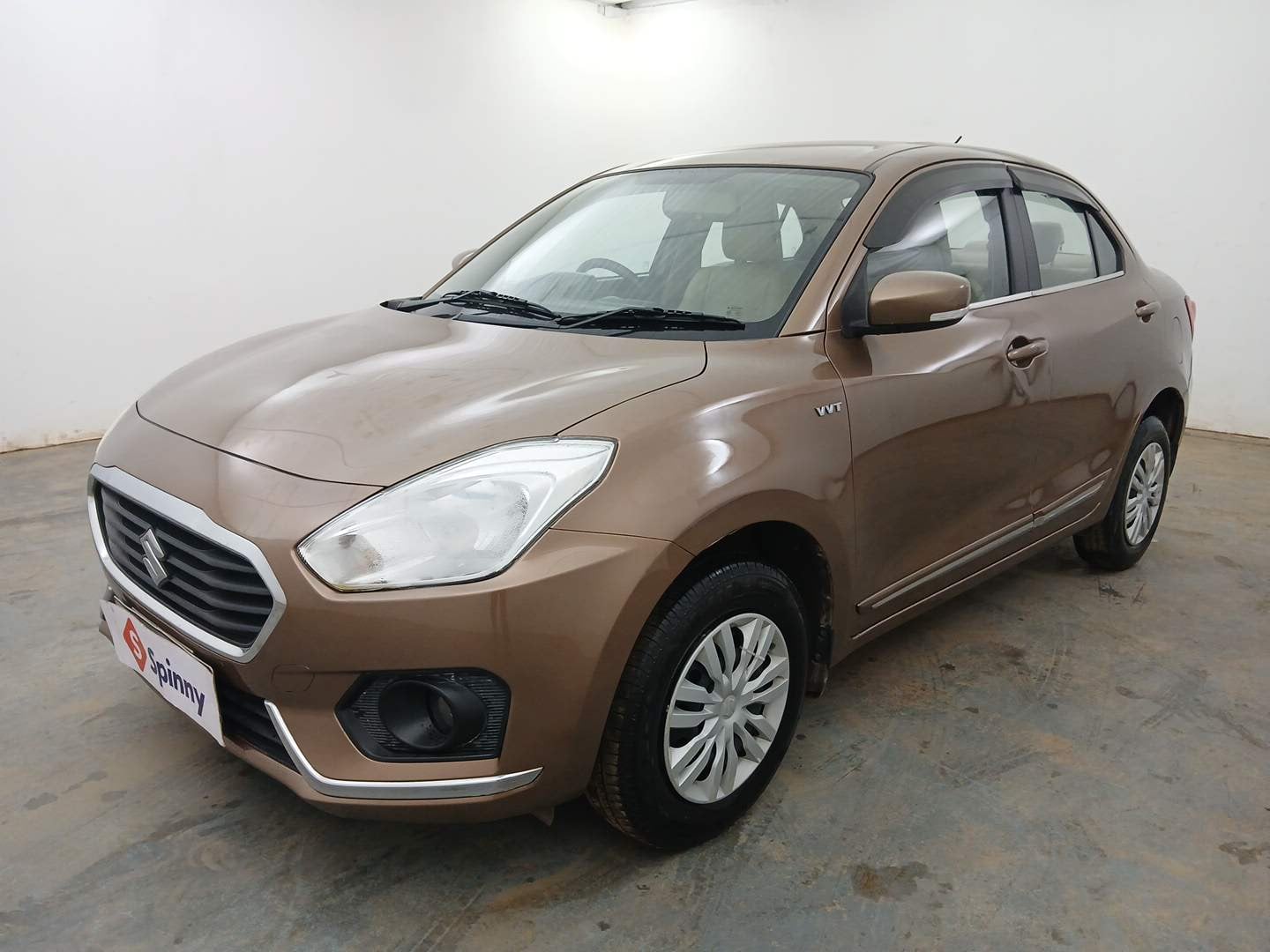 Used 2017 Maruti Suzuki Dzire VXi Petrol Manual exterior LEFT FRONT CORNER VIEW