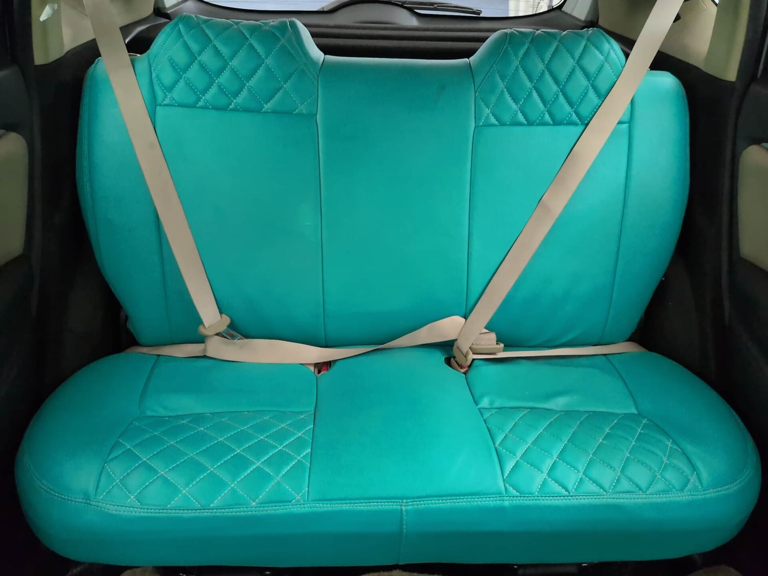 Used 2015 Honda Jazz V AT Petrol Petrol Automatic interior REAR SEAT CONDITION VIEW
