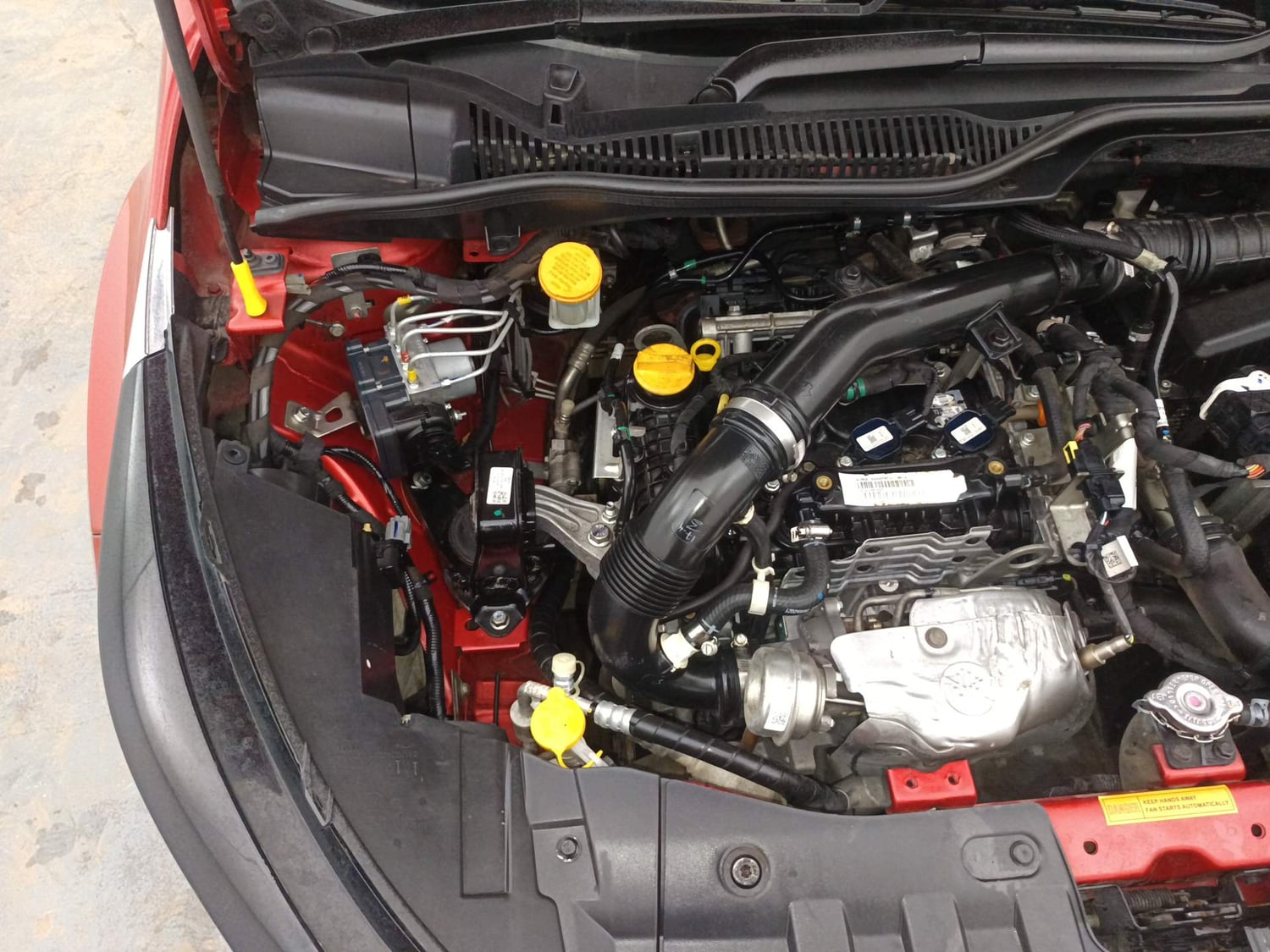 Used 2021 Tata Altroz XZ i-Turbo Petrol Petrol Manual engine ENGINE RIGHT SIDE VIEW