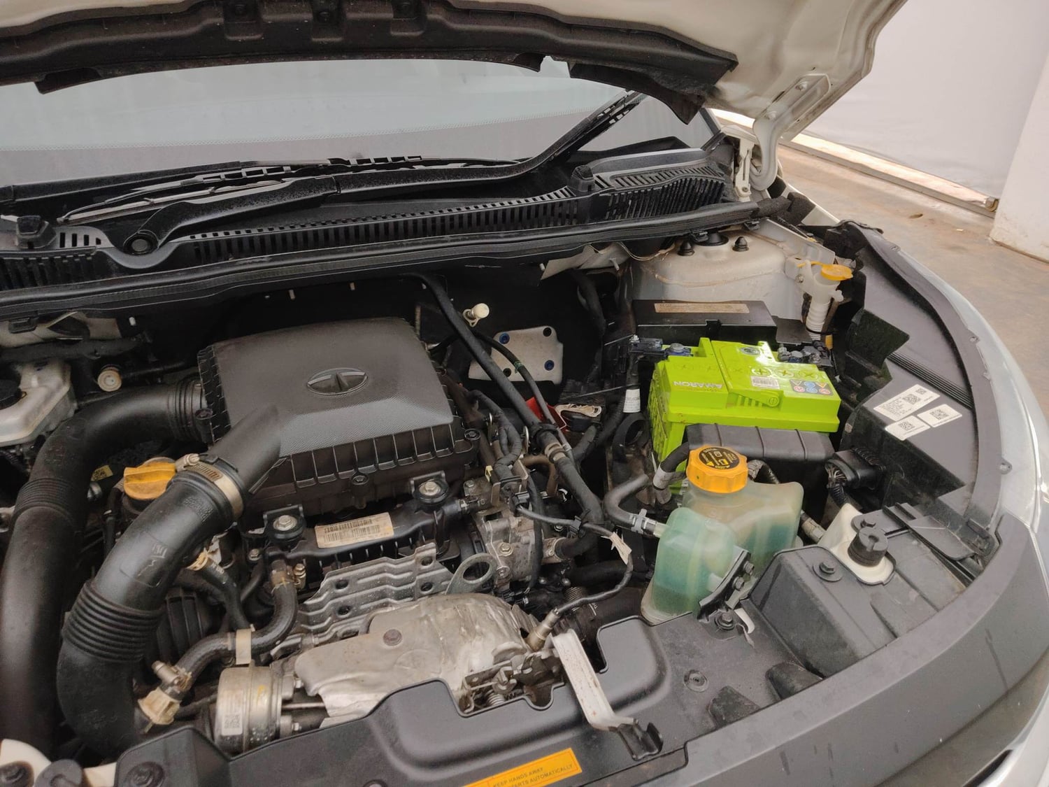 Used 2021 Tata Nexon XZ Plus Dual Tone Petrol Manual engine ENGINE LEFT SIDE VIEW