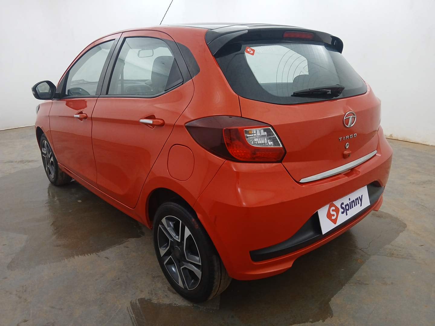 Used 2023 Tata Tiago XZ Plus Dual Tone Petrol Manual exterior LEFT REAR CORNER VIEW