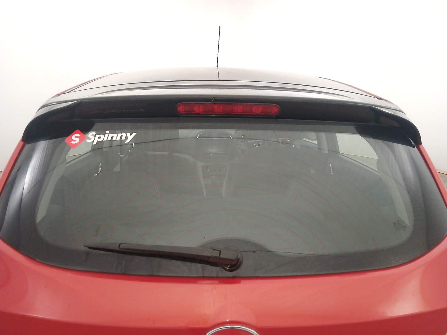 Used 2023 Tata Tiago XZ Plus Dual Tone Petrol Manual exterior BACK WINDSHIELD VIEW
