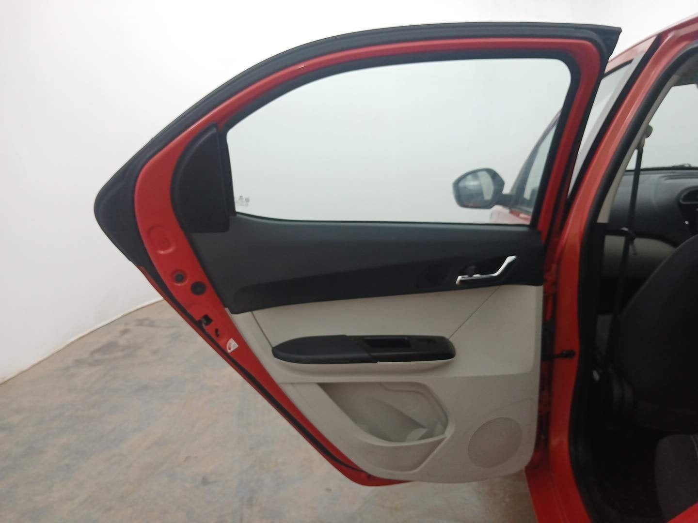 Used 2023 Tata Tiago XZ Plus Dual Tone Petrol Manual interior LEFT REAR DOOR OPEN VIEW