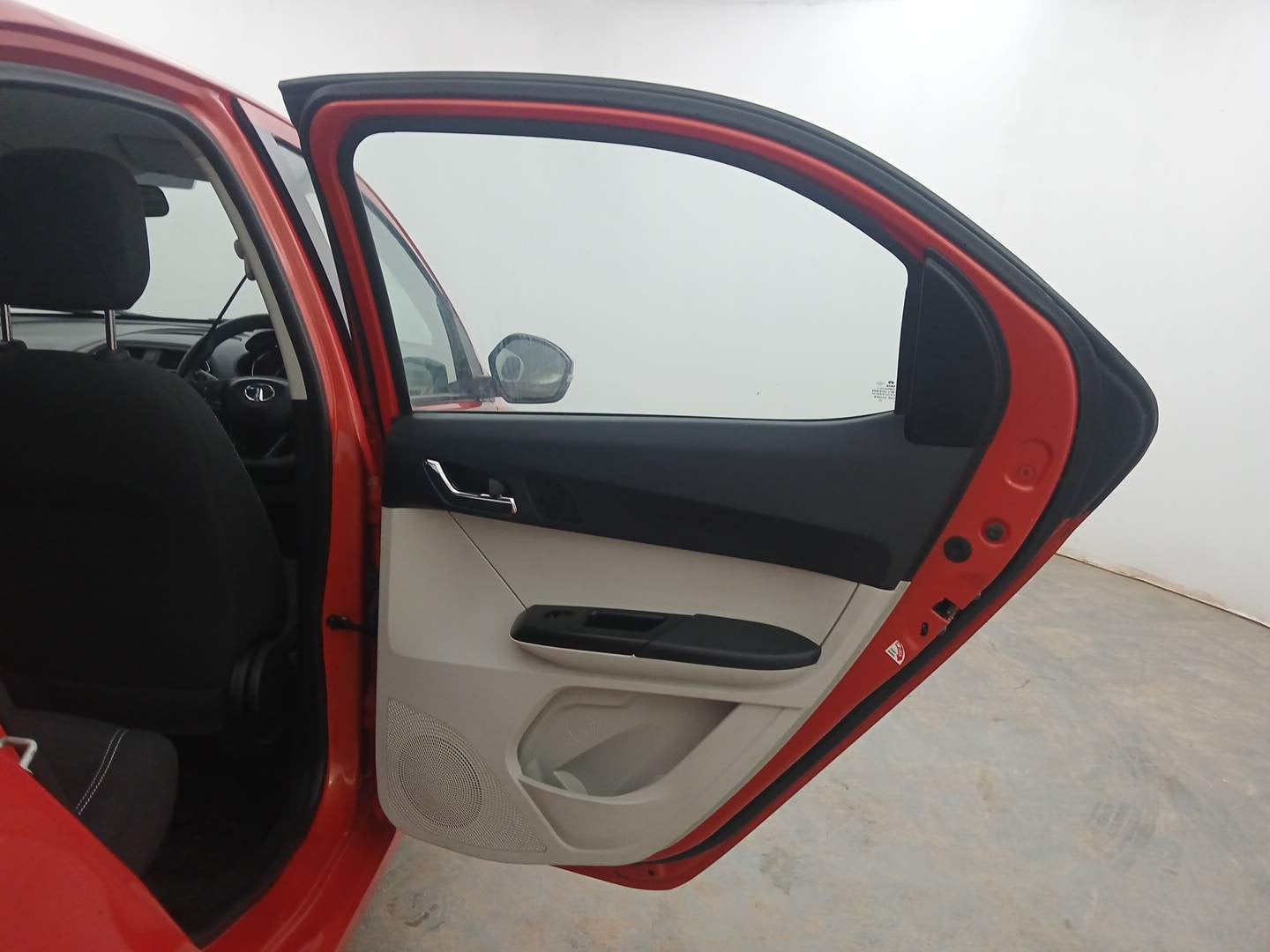 Used 2023 Tata Tiago XZ Plus Dual Tone Petrol Manual interior RIGHT REAR DOOR OPEN VIEW