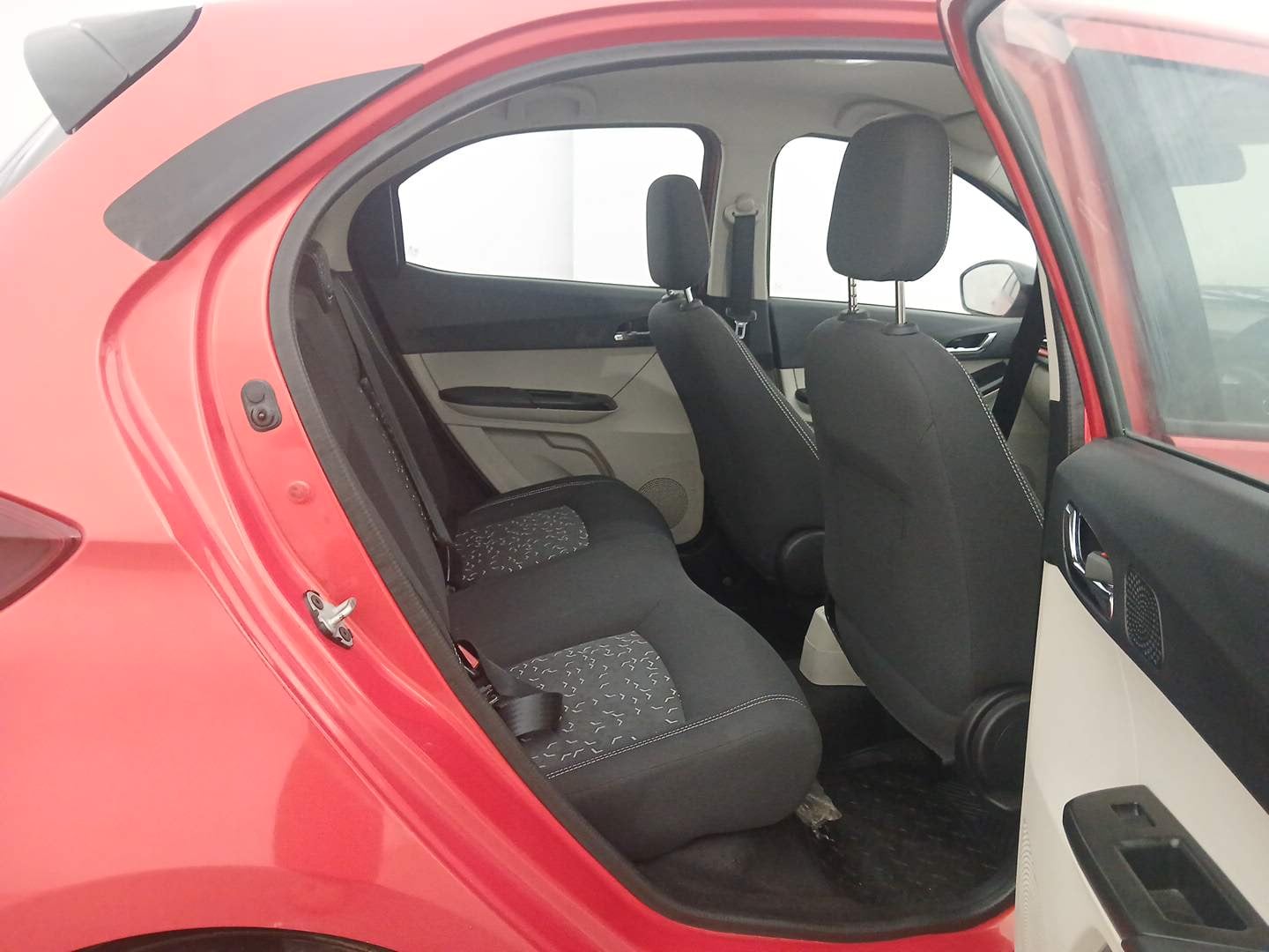 Used 2023 Tata Tiago XZ Plus Dual Tone Petrol Manual interior RIGHT SIDE REAR DOOR CABIN VIEW