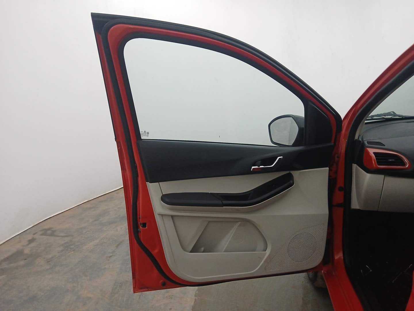 Used 2023 Tata Tiago XZ Plus Dual Tone Petrol Manual interior LEFT FRONT DOOR OPEN VIEW