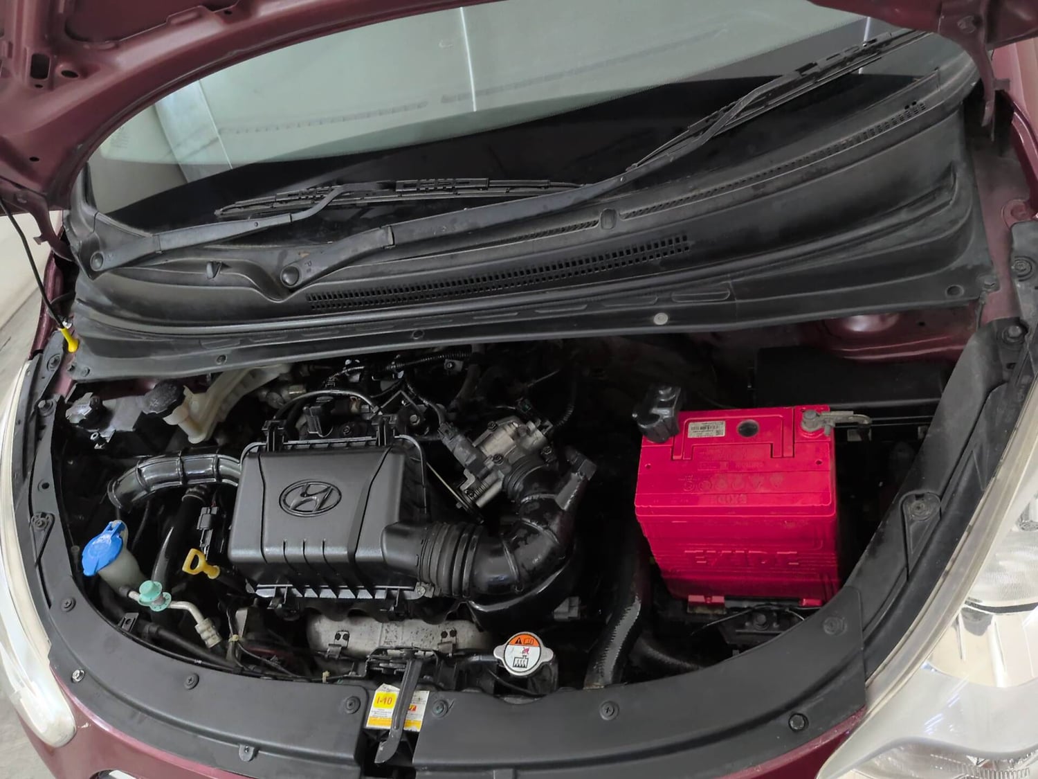 Used 2016 Hyundai i10 Magna 1.1 iRDE2 Petrol Manual engine ENGINE LEFT SIDE VIEW
