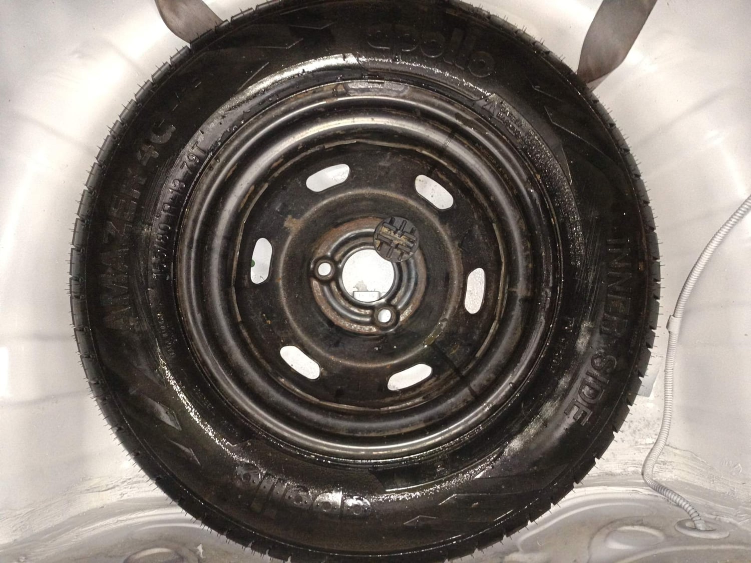 Used 2016 Datsun Redi-GO T (O) Petrol Manual tyres SPARE TYRE VIEW