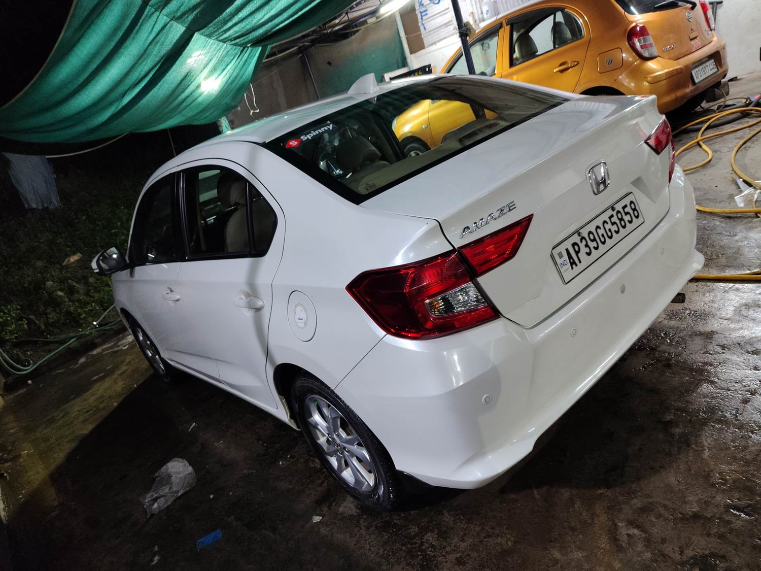 Used 2020 Honda Amaze 1.2 V CVT Petrol Petrol Automatic exterior LEFT REAR CORNER VIEW