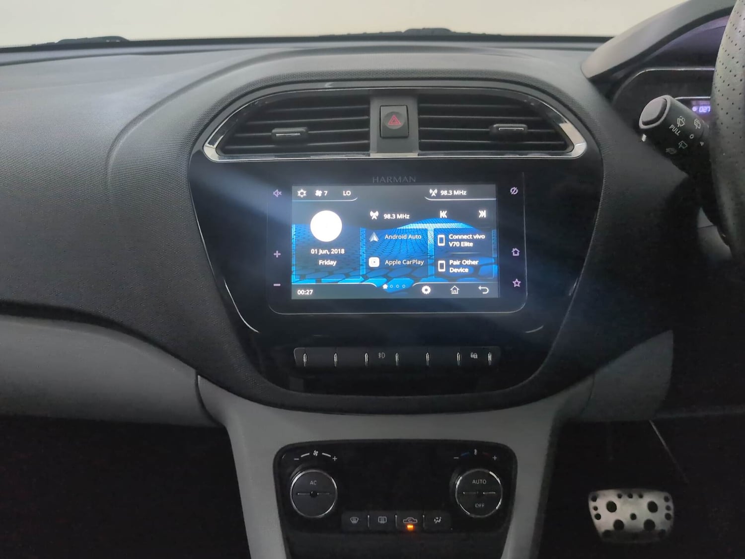 Used 2021 Tata Tiago XZA Plus Petrol Automatic interior MUSIC SYSTEM & AC CONTROL VIEW