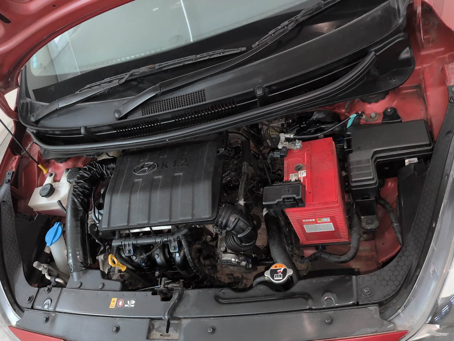 Used 2022 Hyundai Grand i10 Nios Sportz 1.2 Kappa VTVT Petrol Manual engine ENGINE LEFT SIDE VIEW