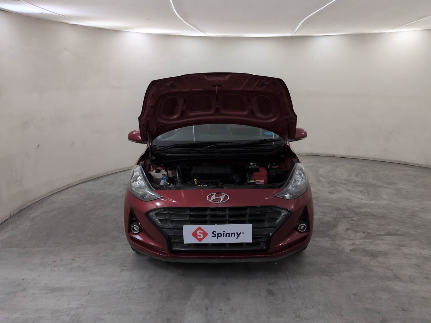 Used 2022 Hyundai Grand i10 Nios Sportz 1.2 Kappa VTVT Petrol Manual engine ENGINE & BONNET OPEN FRONT VIEW