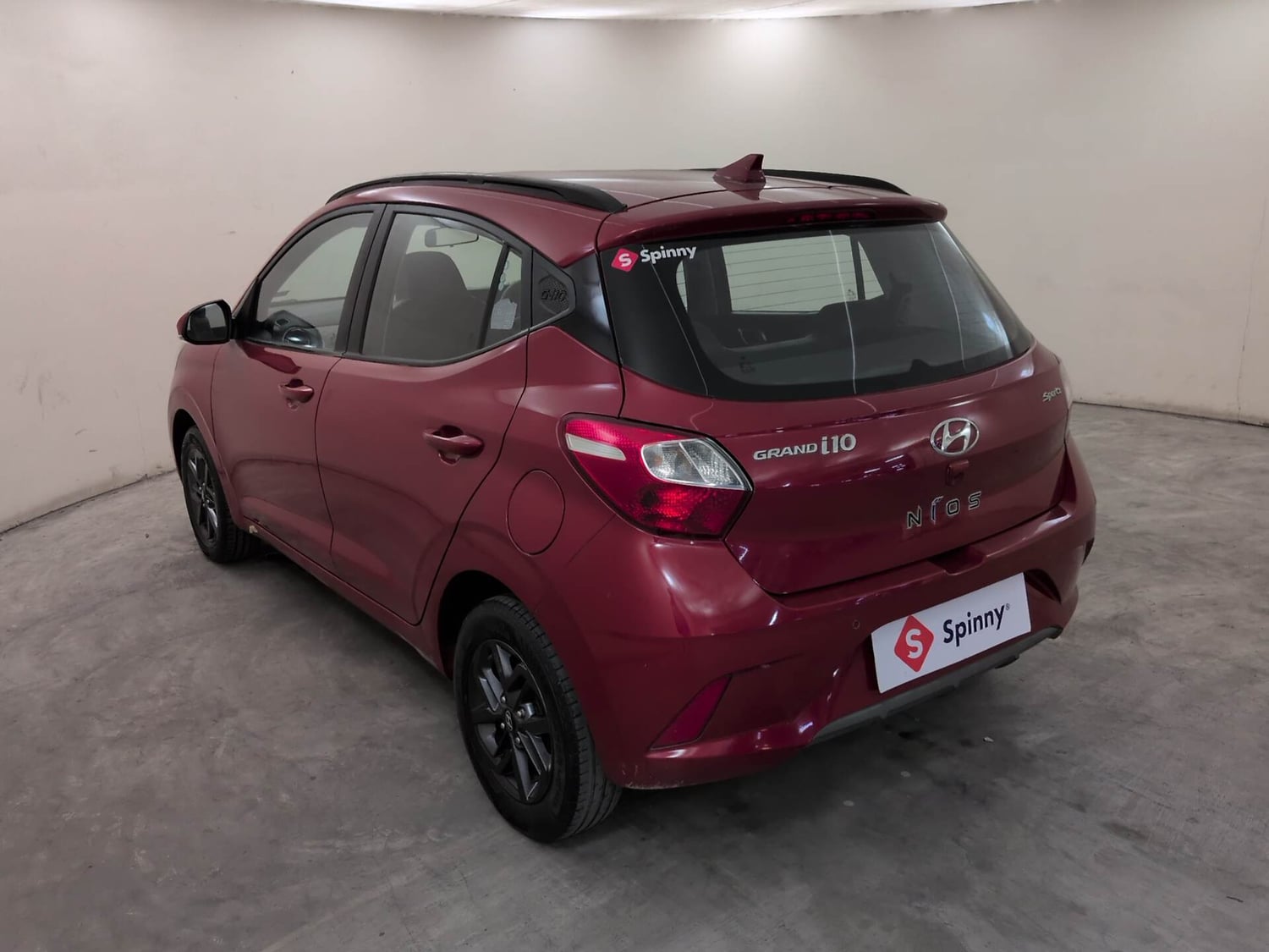 Used 2022 Hyundai Grand i10 Nios Sportz 1.2 Kappa VTVT Petrol Manual exterior LEFT REAR CORNER VIEW
