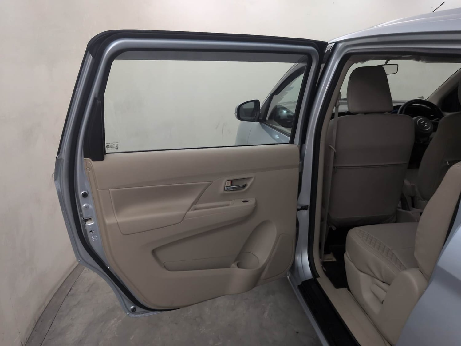 Used 2023 Maruti Suzuki Ertiga VXi AT Petrol Automatic interior LEFT REAR DOOR OPEN VIEW