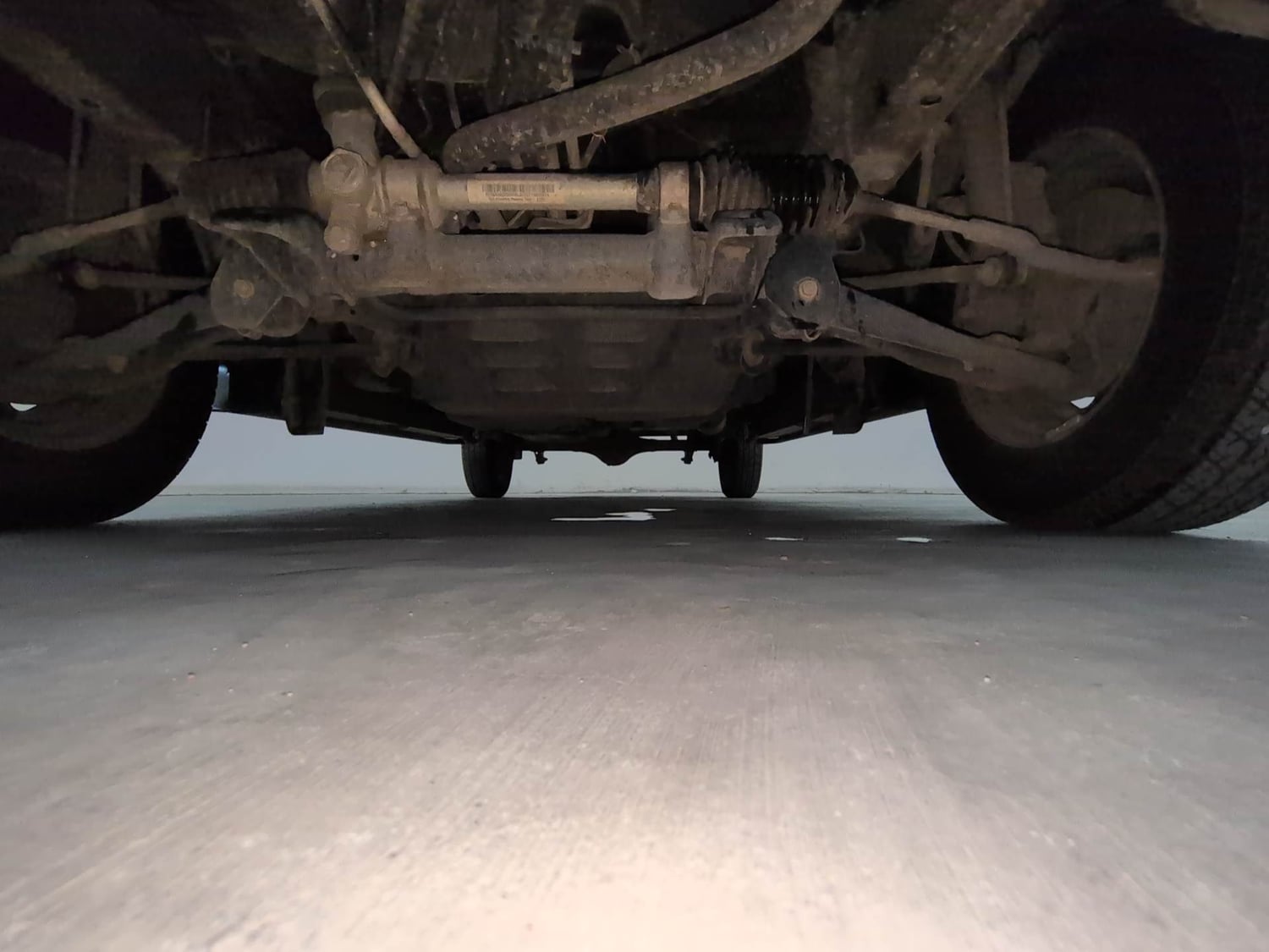 Used 2019 Maruti Suzuki Eeco 5 STR WITH A/C+HTR Petrol Manual extra FRONT LEFT UNDERBODY VIEW