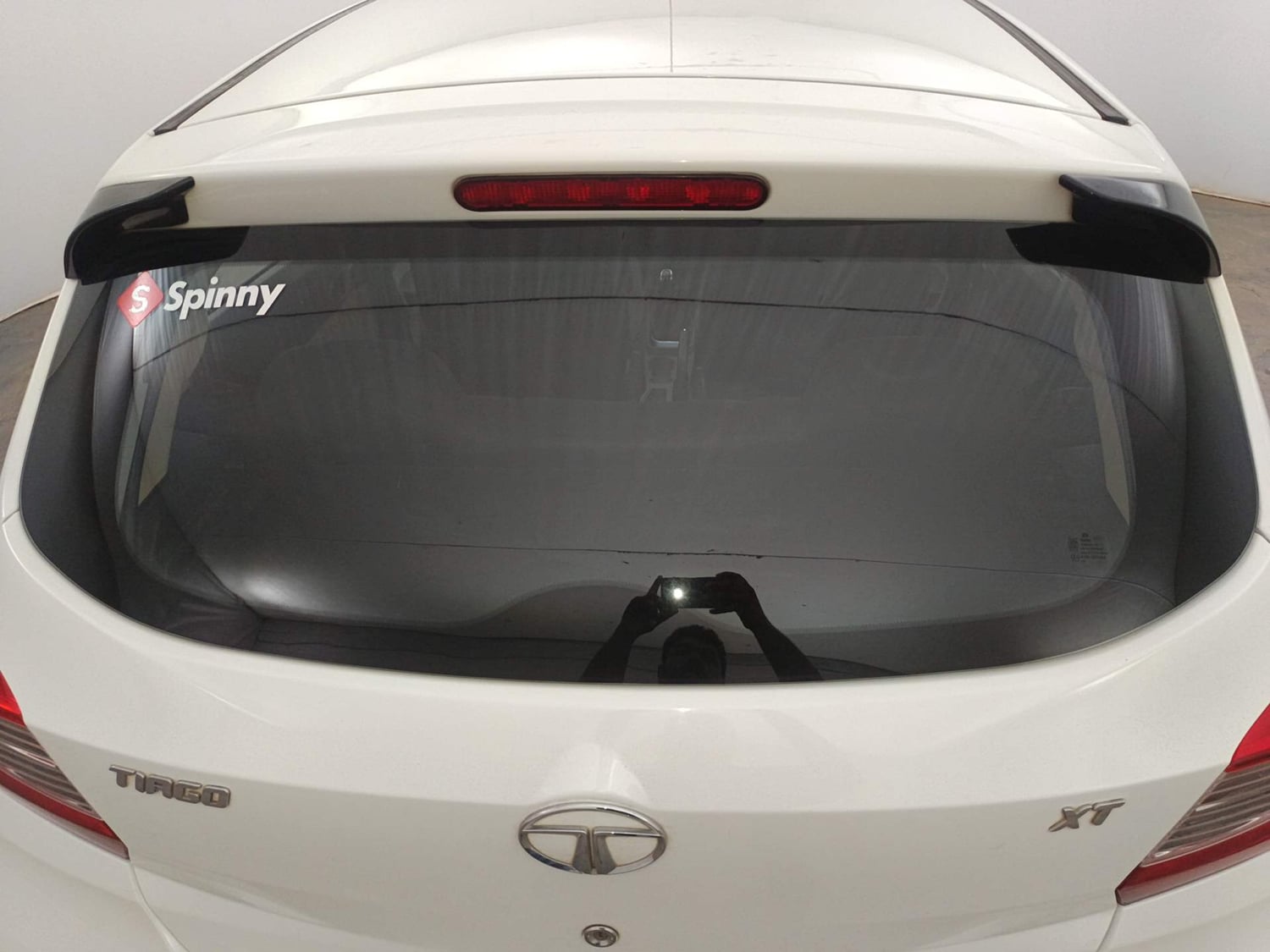 Used 2016 Tata Tiago Revotron XT Petrol Manual exterior BACK WINDSHIELD VIEW