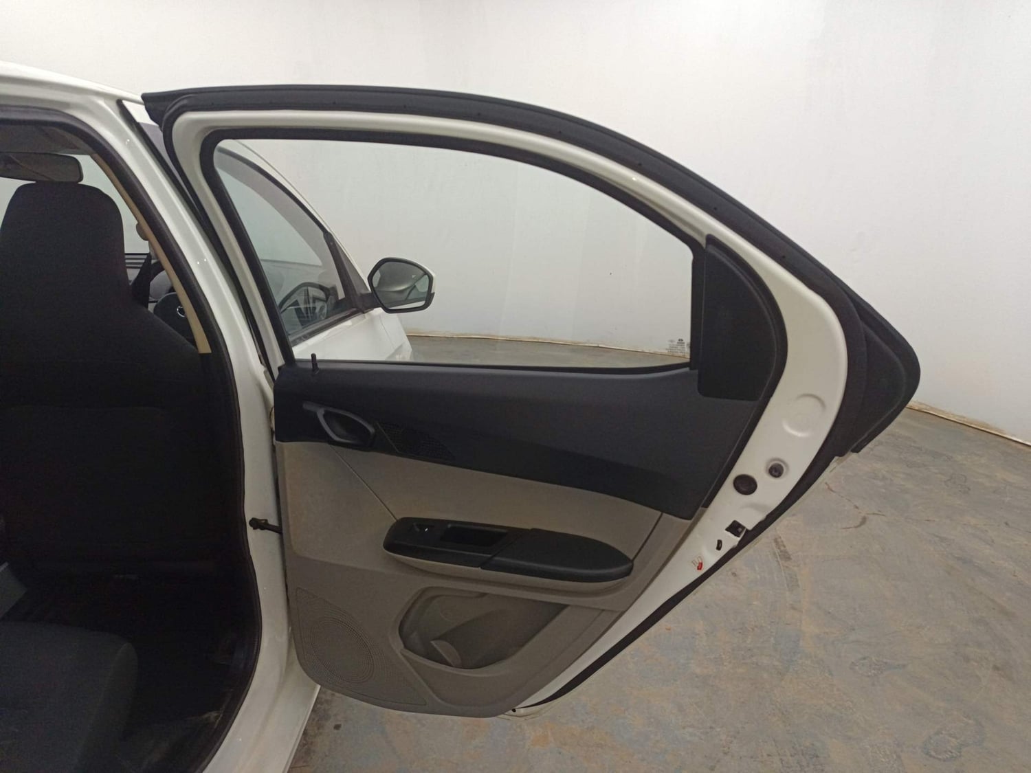 Used 2016 Tata Tiago Revotron XT Petrol Manual interior RIGHT REAR DOOR OPEN VIEW