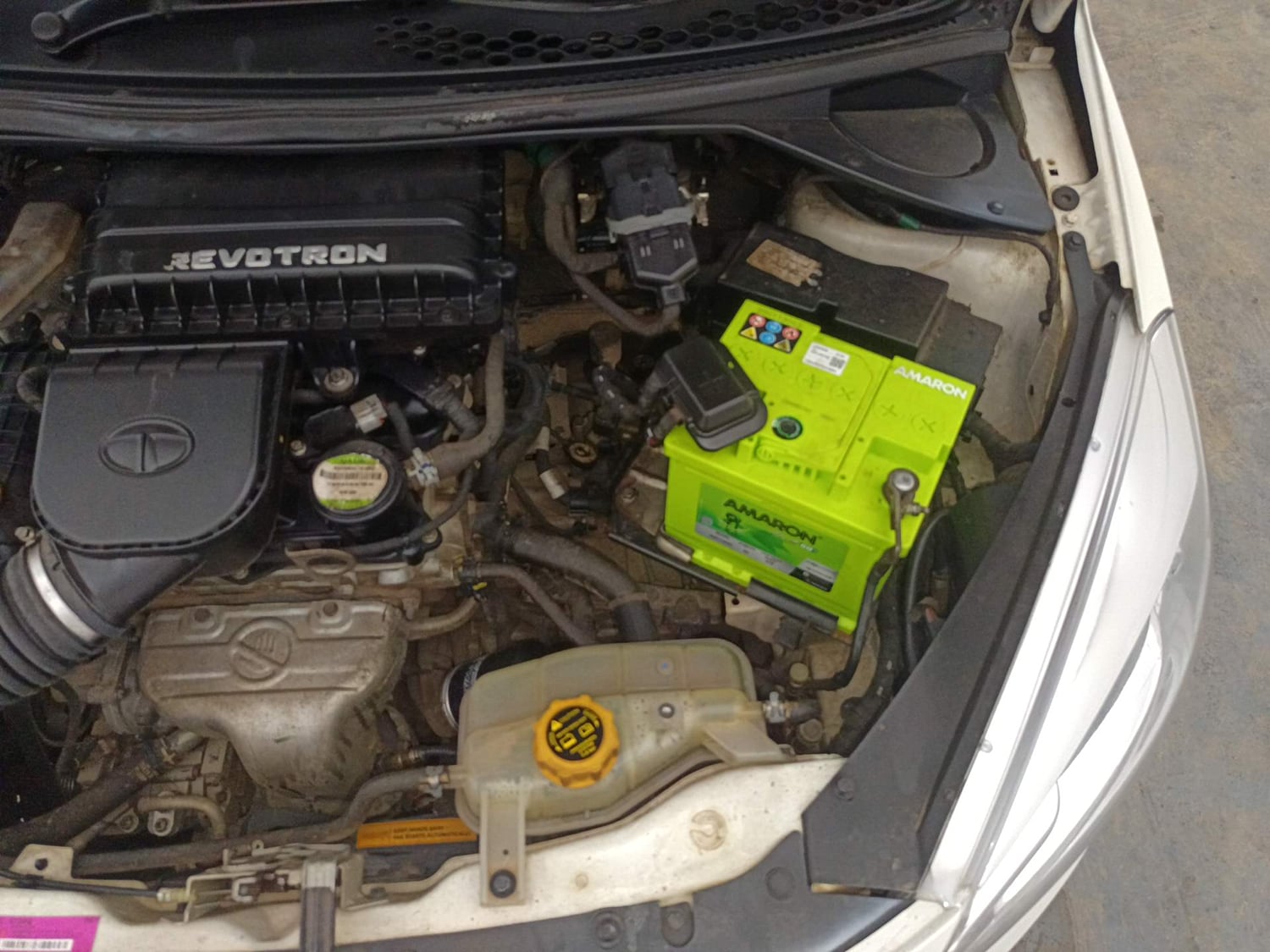 Used 2016 Tata Tiago Revotron XT Petrol Manual engine ENGINE LEFT SIDE VIEW