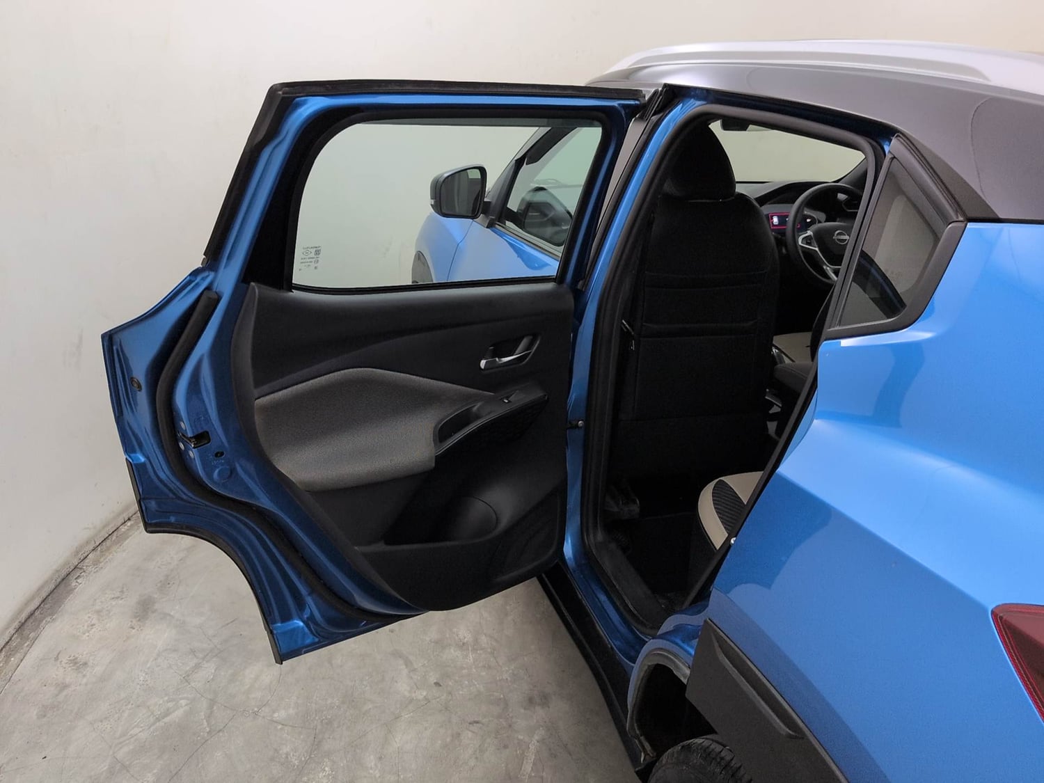 Used 2024 Nissan Magnite N-Connecta B4D 1.0 Petrol AMT Dual Tone Petrol Automatic interior LEFT REAR DOOR OPEN VIEW