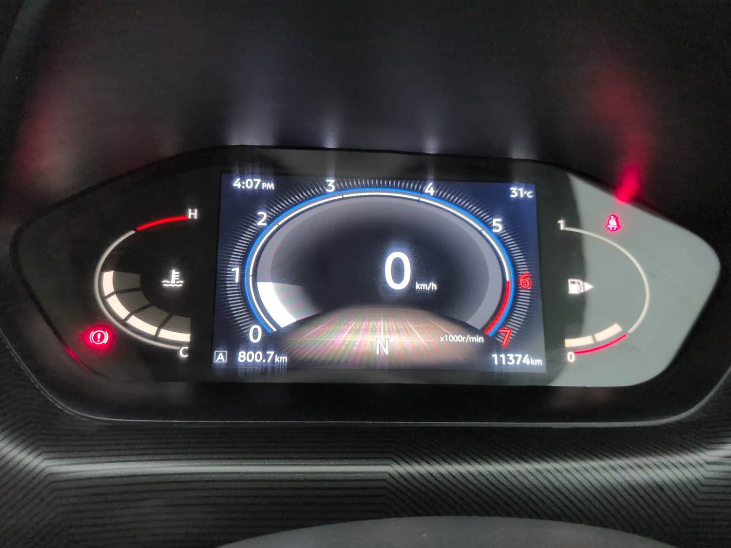 Used 2024 Nissan Magnite N-Connecta B4D 1.0 Petrol AMT Dual Tone Petrol Automatic interior CLUSTERMETER VIEW