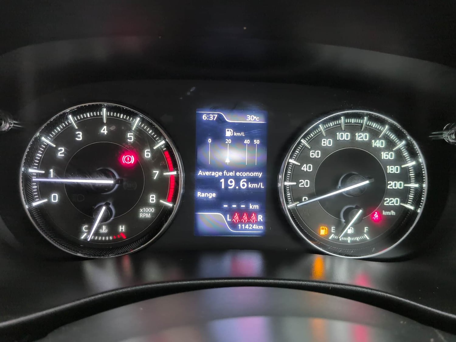 Used 2024 Maruti Suzuki Baleno Zeta MT Petrol Manual interior CLUSTERMETER VIEW