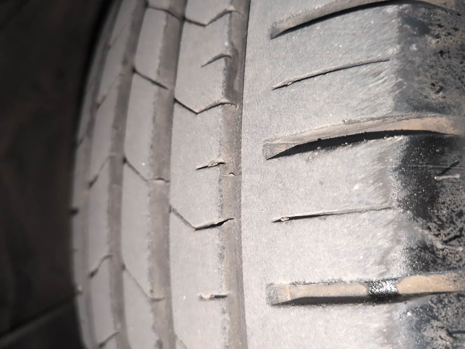 Used 2024 Maruti Suzuki Baleno Zeta MT Petrol Manual tyres LEFT FRONT TYRE TREAD VIEW