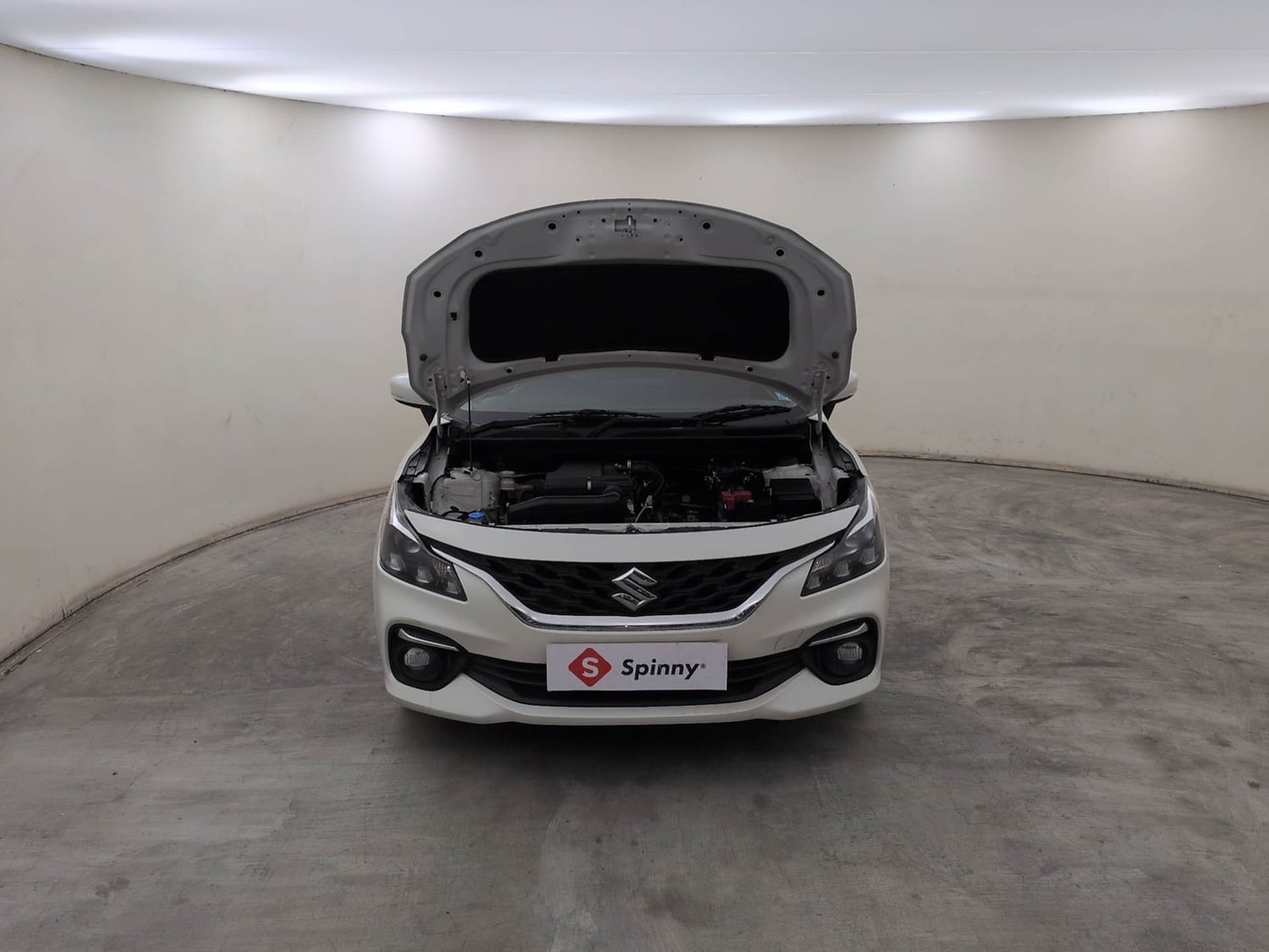 Used 2024 Maruti Suzuki Baleno Zeta MT Petrol Manual engine ENGINE & BONNET OPEN FRONT VIEW