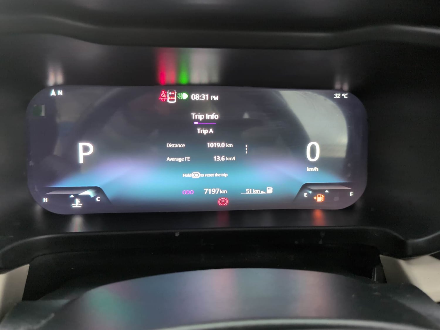 Used 2025 Tata Altroz Accomplished Plus S Petrol 6DCT Petrol Automatic interior CLUSTERMETER VIEW