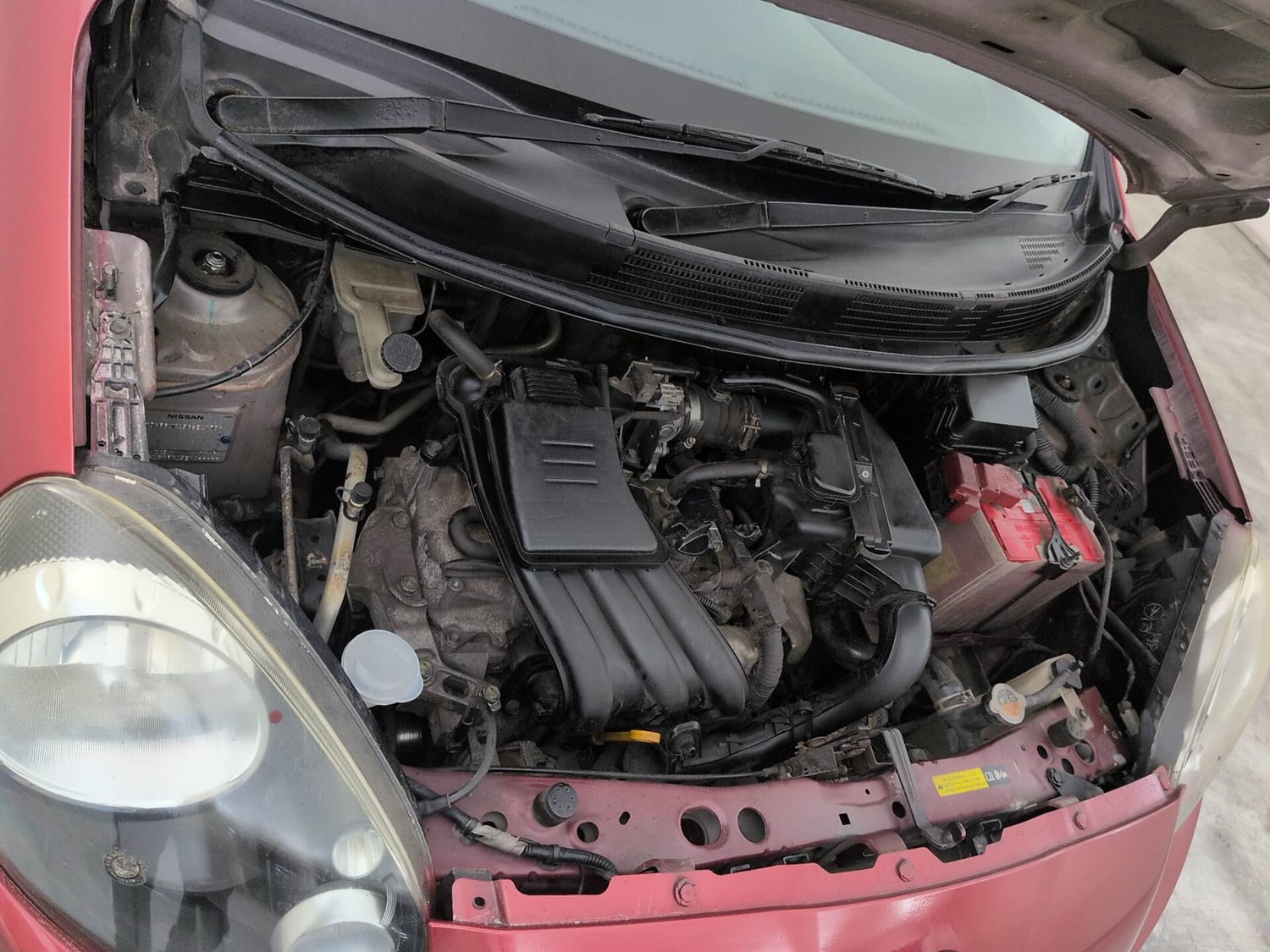 Used 2016 Nissan Micra Active XV Safety Pack Petrol Manual engine ENGINE RIGHT SIDE VIEW