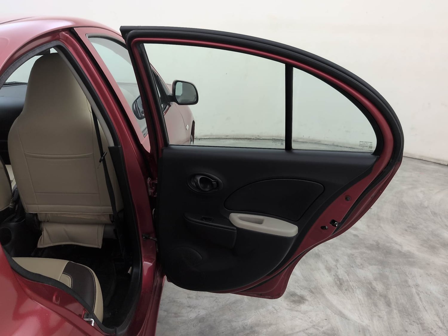Used 2016 Nissan Micra Active XV Safety Pack Petrol Manual interior RIGHT REAR DOOR OPEN VIEW