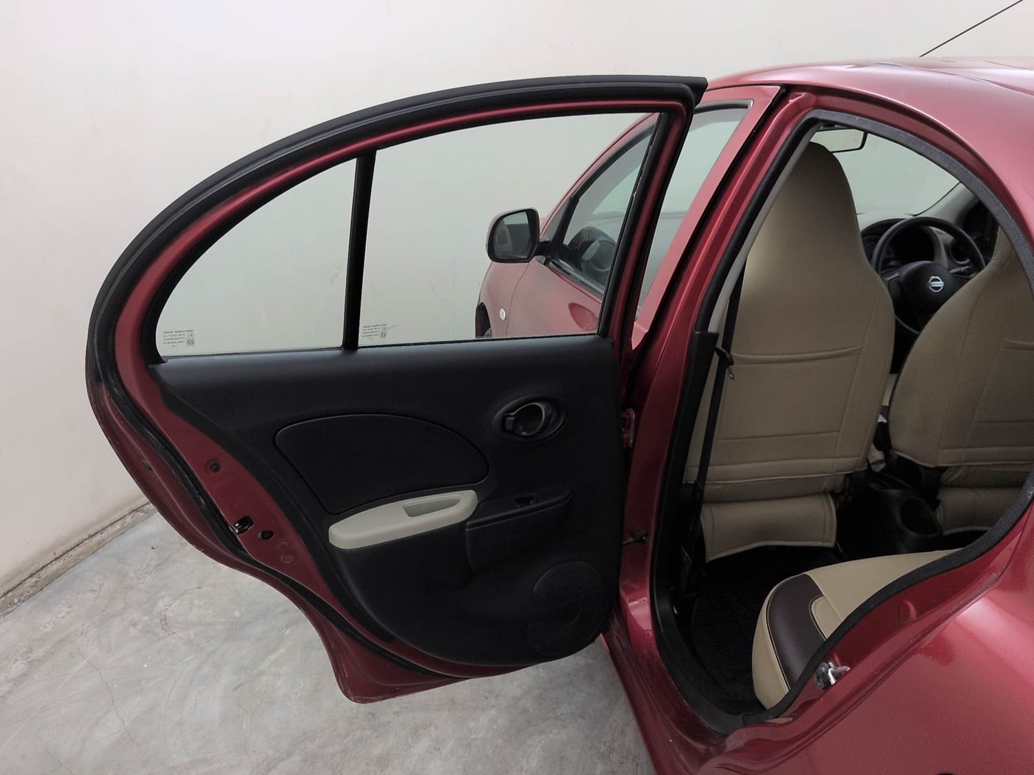 Used 2016 Nissan Micra Active XV Safety Pack Petrol Manual interior LEFT REAR DOOR OPEN VIEW