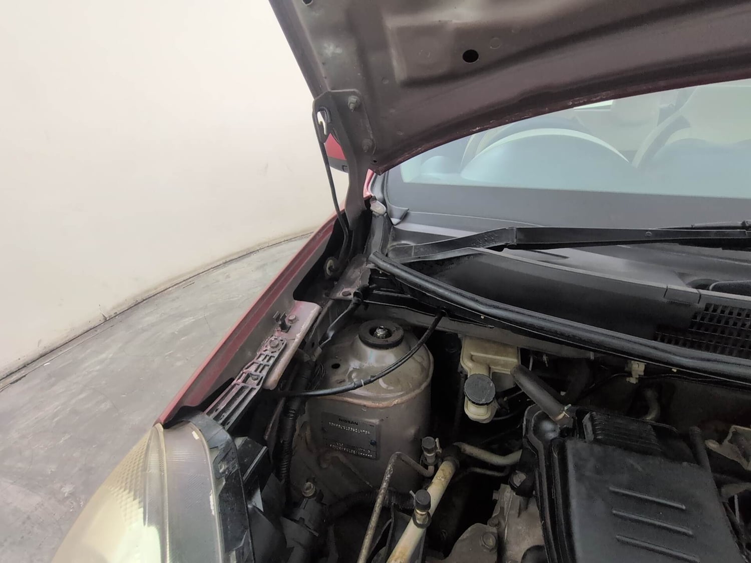 Used 2016 Nissan Micra Active XV Safety Pack Petrol Manual engine ENGINE RIGHT SIDE HINGE & APRON VIEW