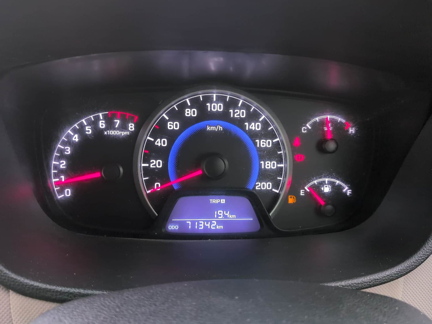 Used 2015 Hyundai Grand i10 Asta 1.2 Kappa VTVT Petrol Manual interior CLUSTERMETER VIEW