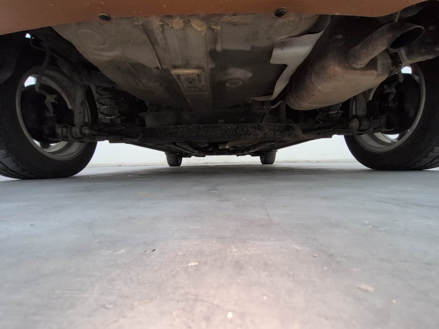 Used 2015 Hyundai Grand i10 Asta 1.2 Kappa VTVT Petrol Manual extra REAR UNDERBODY VIEW (TAKEN FROM REAR)