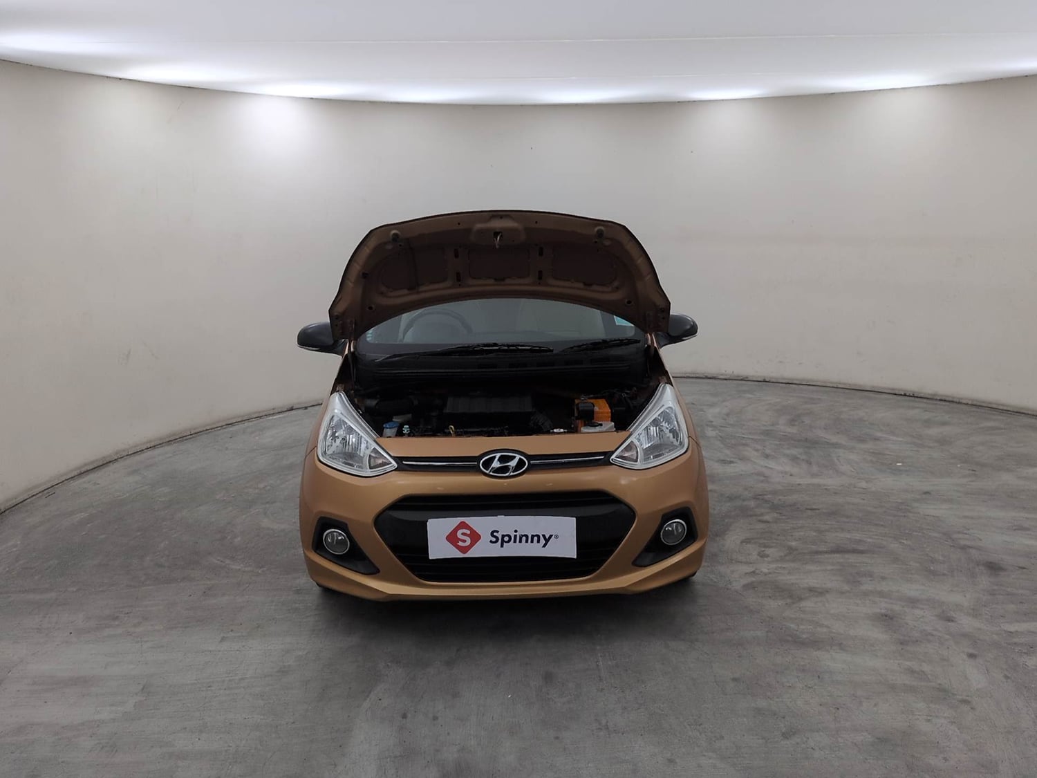 Used 2015 Hyundai Grand i10 Asta 1.2 Kappa VTVT Petrol Manual engine ENGINE & BONNET OPEN FRONT VIEW
