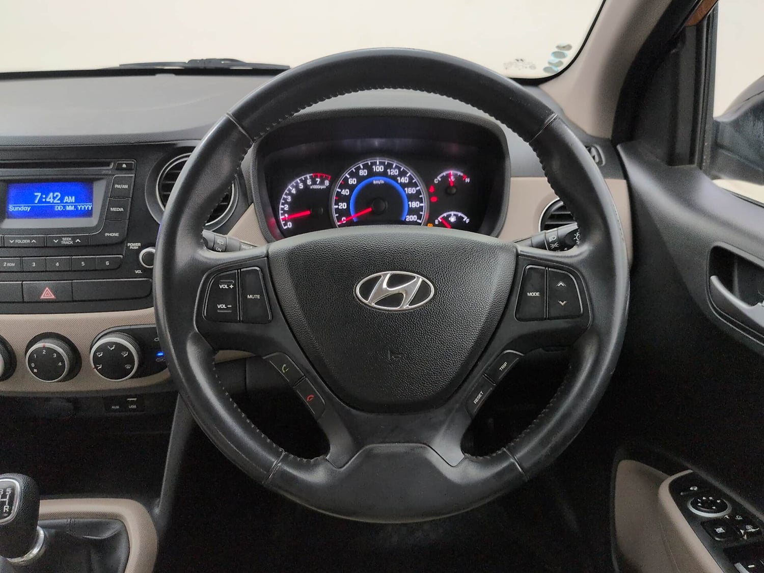 Used 2015 Hyundai Grand i10 Asta 1.2 Kappa VTVT Petrol Manual interior STEERING VIEW