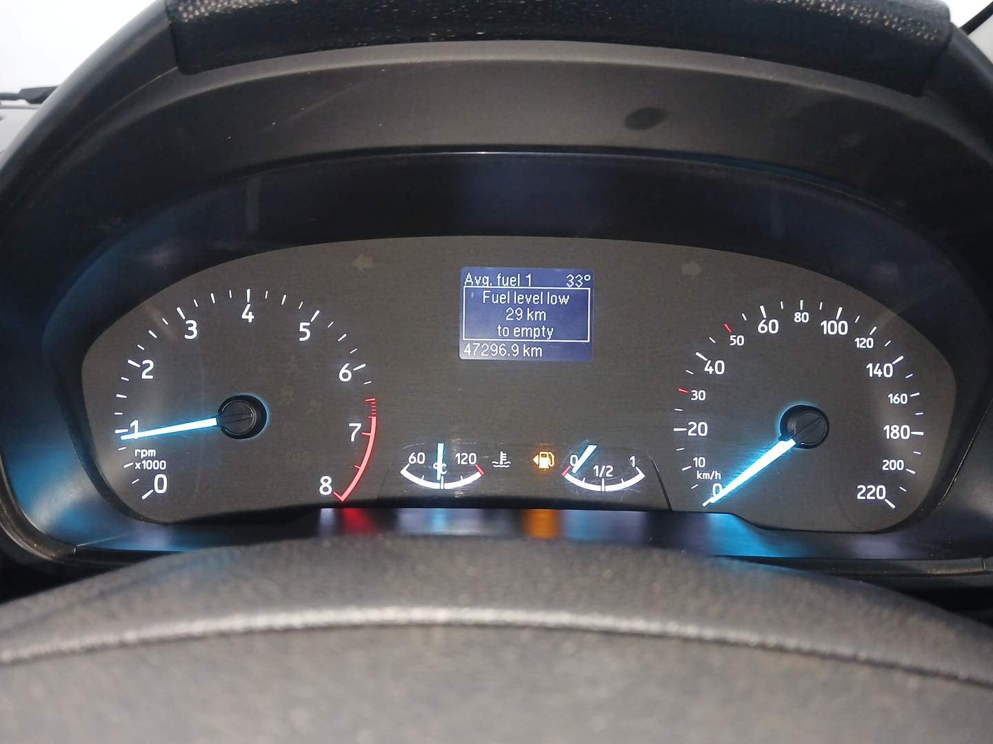 Used 2018 Ford EcoSport Trend 1.5L Ti-VCT Petrol Manual interior CLUSTERMETER VIEW