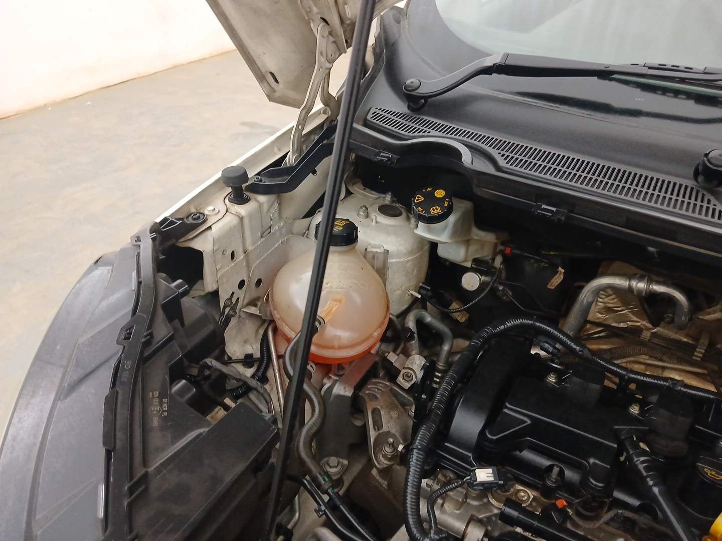 Used 2018 Ford EcoSport Trend 1.5L Ti-VCT Petrol Manual engine ENGINE RIGHT SIDE HINGE & APRON VIEW