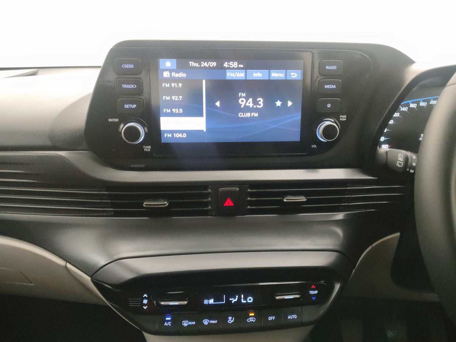 Used 2025 Hyundai New i20 Asta 1.2 MT Petrol Manual interior MUSIC SYSTEM & AC CONTROL VIEW
