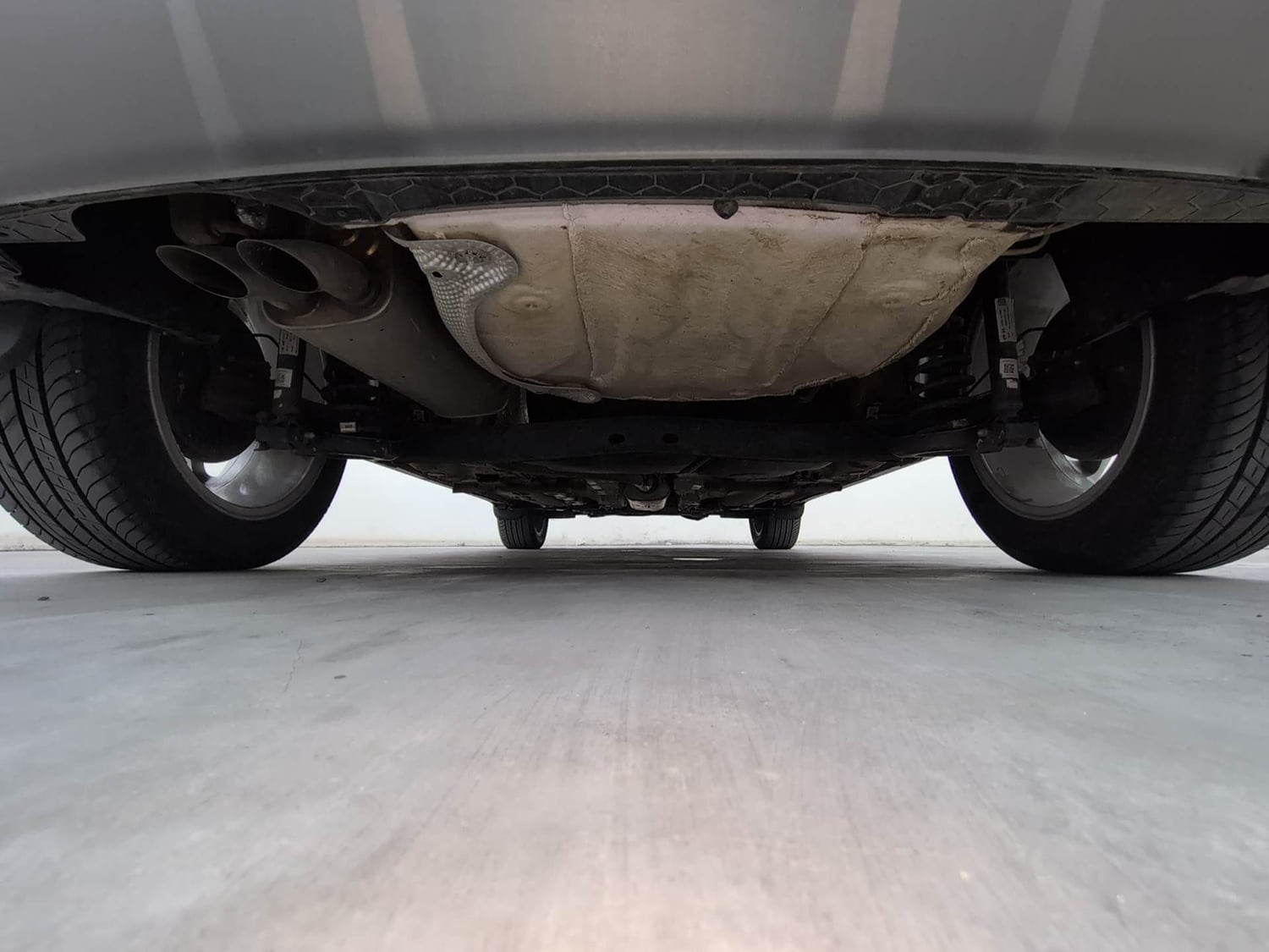 Used 2025 Skoda Kushaq Style 1.5L TSI MT Petrol Manual extra REAR UNDERBODY VIEW (TAKEN FROM REAR)