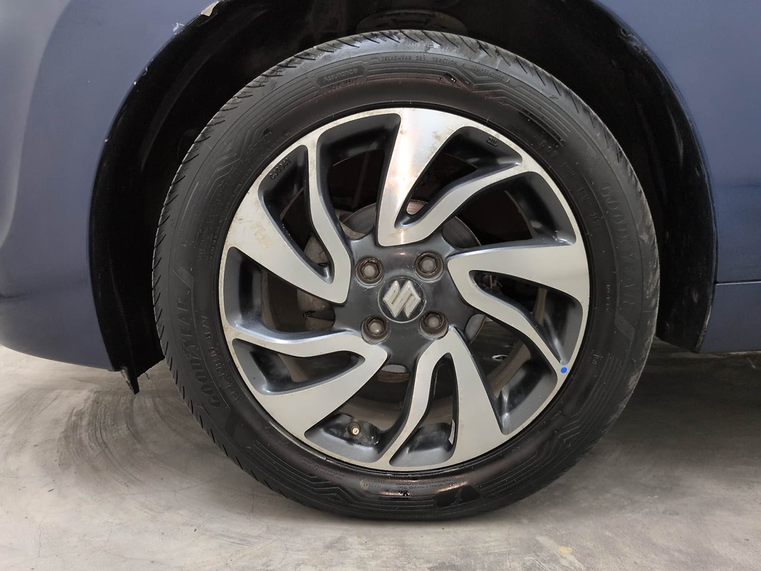 Used 2019 Maruti Suzuki Baleno Alpha Automatic Petrol Automatic tyres LEFT FRONT TYRE RIM VIEW