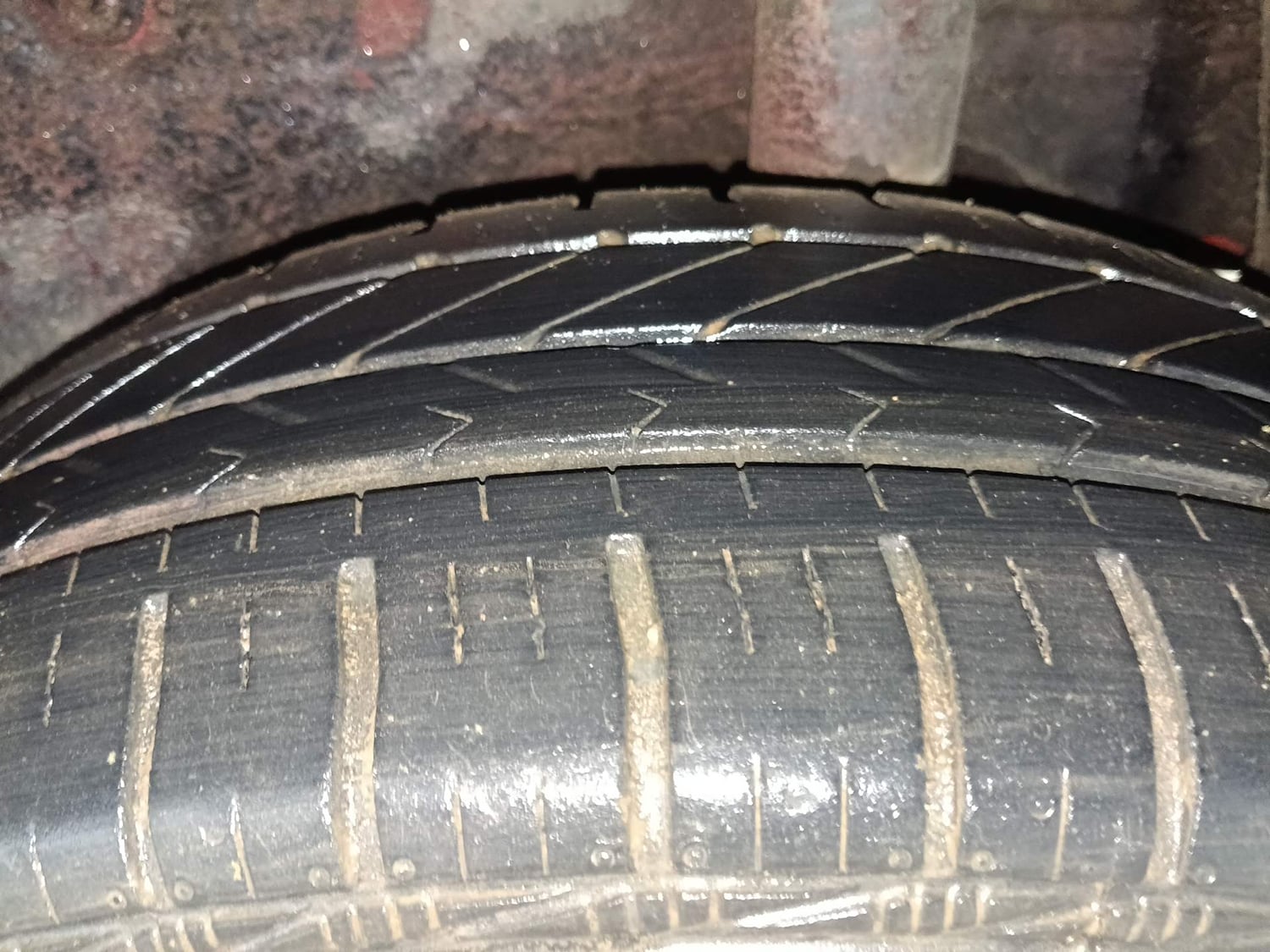 Used 2017 Maruti Suzuki Celerio VXi AMT Petrol Automatic tyres LEFT REAR TYRE TREAD VIEW