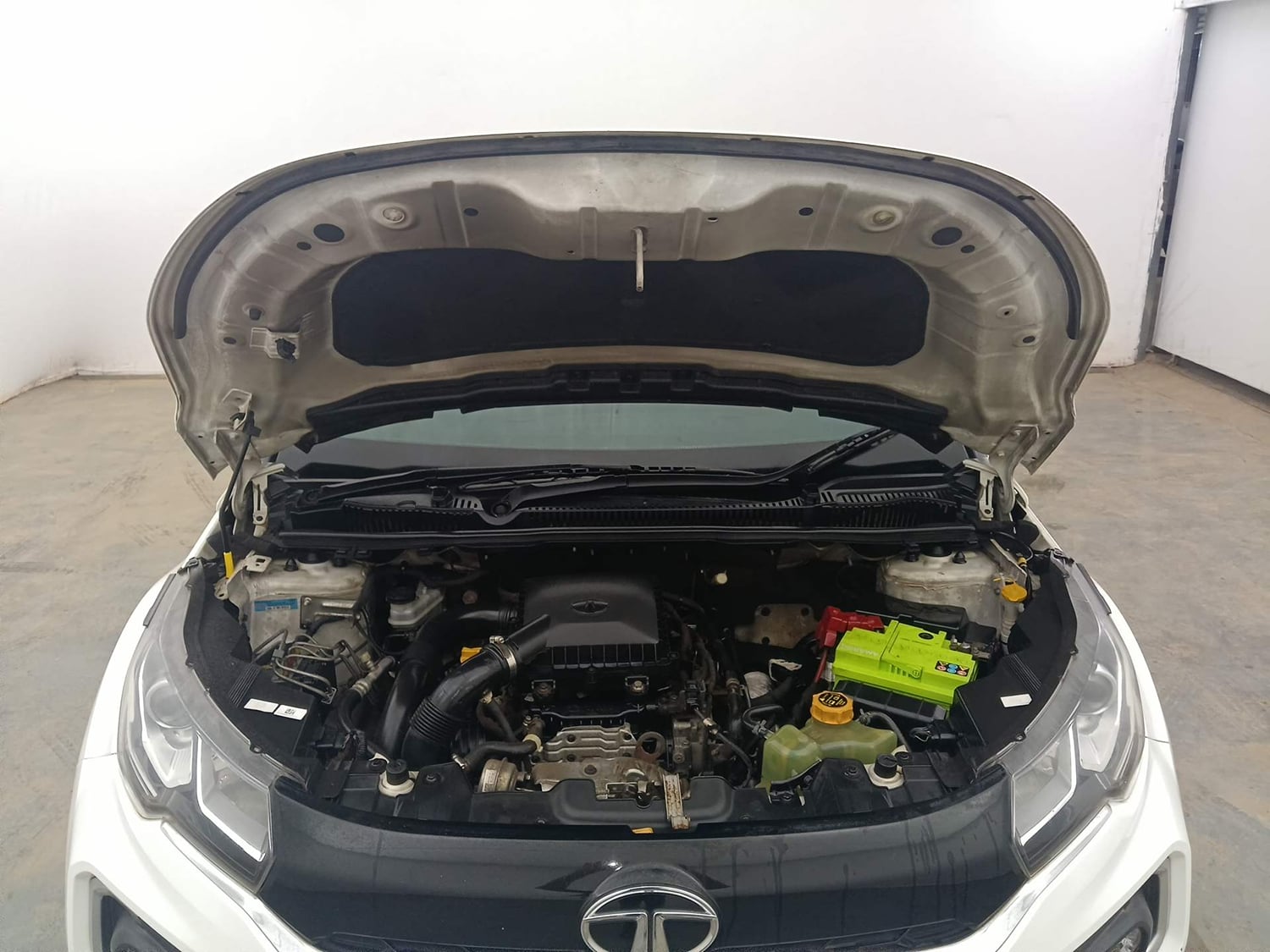Used 2021 Tata Nexon XZA Plus (S) Petrol Automatic engine ENGINE & BONNET OPEN FRONT VIEW