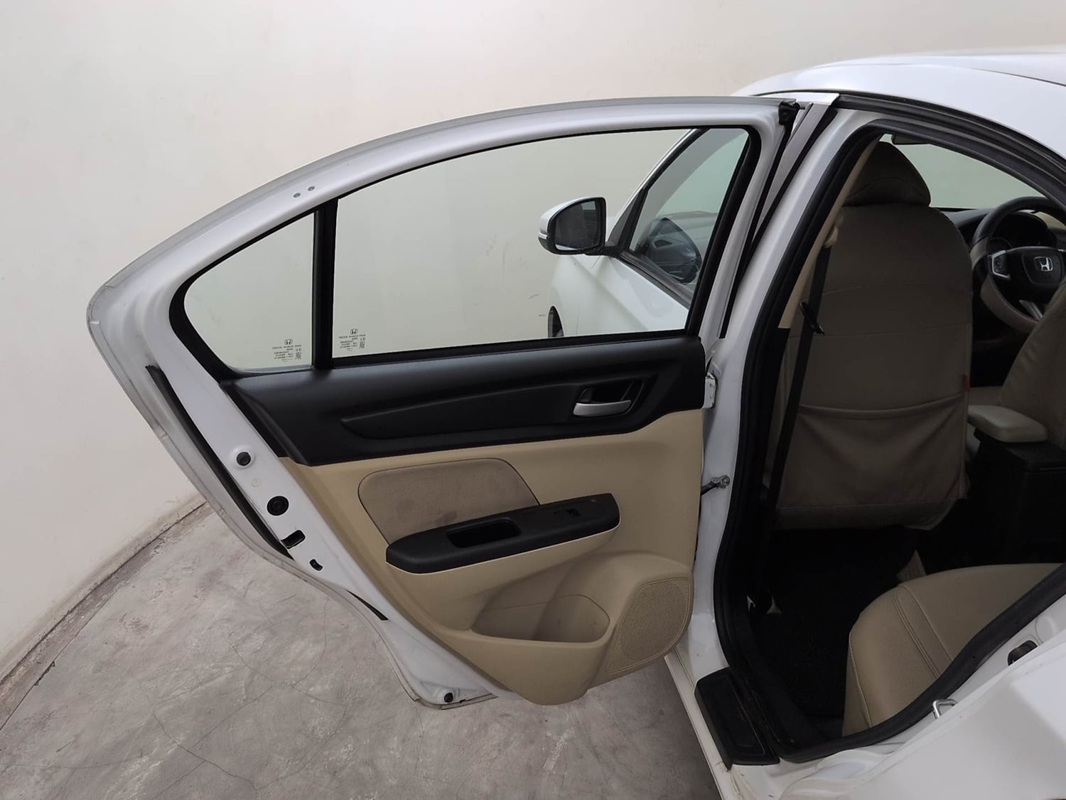 Used 2023 Honda Amaze VX 1.2 Petrol CVT Petrol Automatic interior LEFT REAR DOOR OPEN VIEW