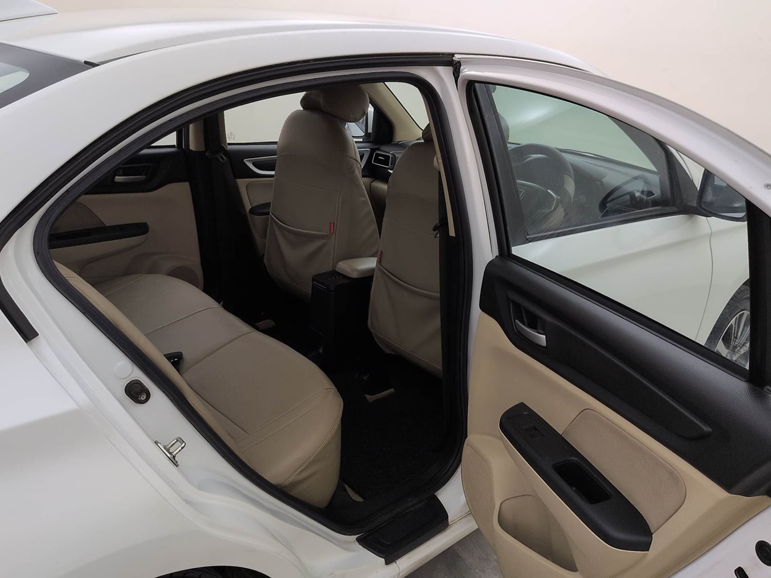 Used 2023 Honda Amaze VX 1.2 Petrol CVT Petrol Automatic interior RIGHT SIDE REAR DOOR CABIN VIEW