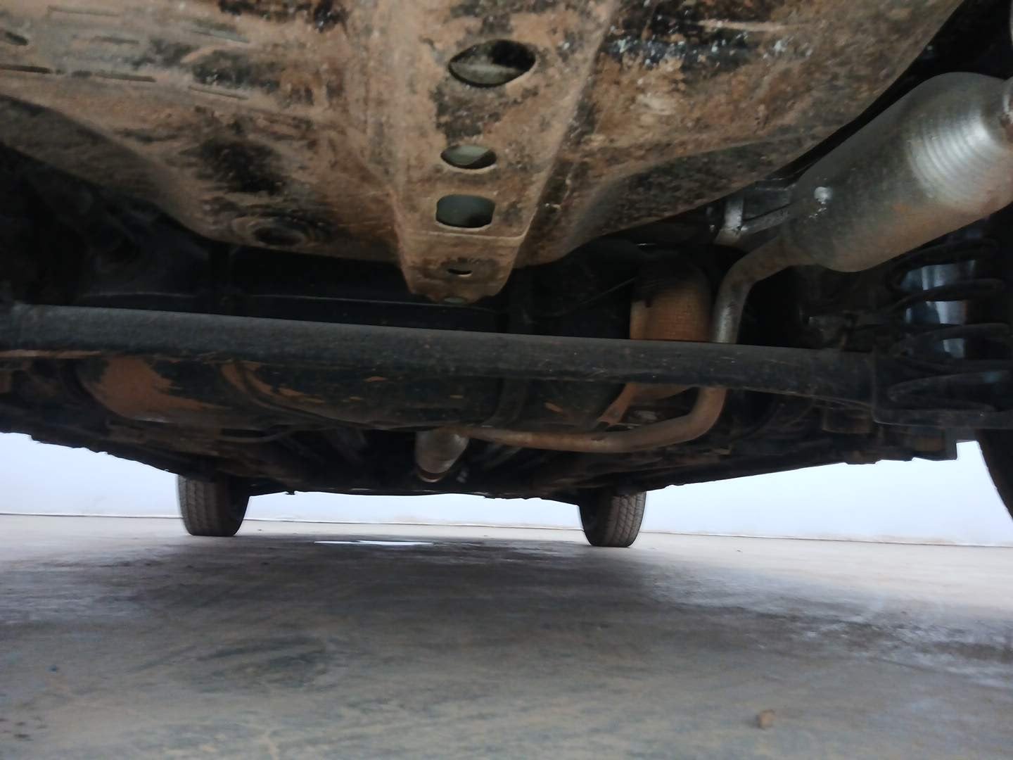 Used 2014 Maruti Suzuki Swift Dzire VXI Petrol Manual extra REAR UNDERBODY VIEW (TAKEN FROM REAR)