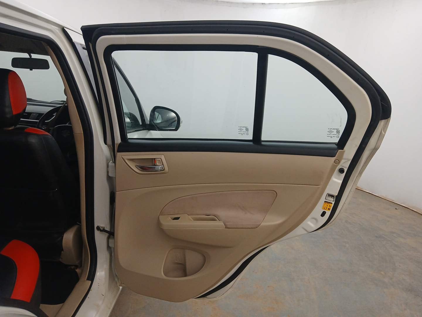 Used 2014 Maruti Suzuki Swift Dzire VXI Petrol Manual interior RIGHT REAR DOOR OPEN VIEW